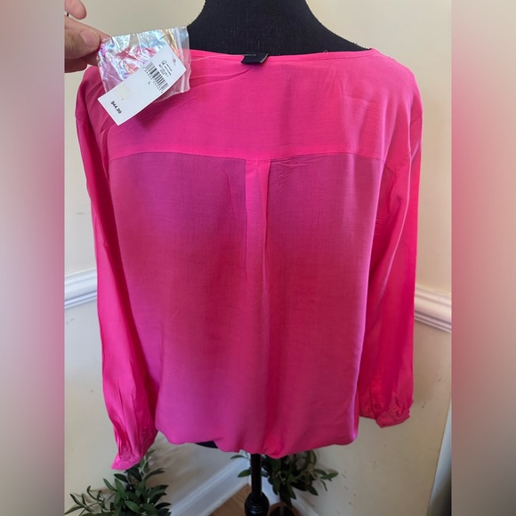 Gap Women's Pink Shirt Blouse Size L NWT Long Sleeve - Picture 3 of 9